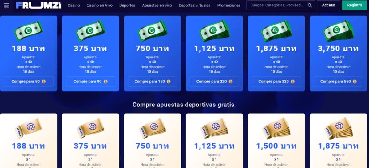 Frumzi Casino 2026: bono, juegos y pagos para España image 4